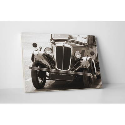 Tablouri canvas Vintage - Tablou canvas retro, Old Black Car