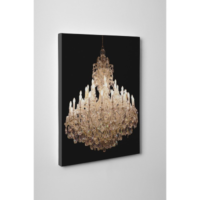 Tablou canvas retro, White Chandelier [1]