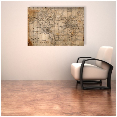 Tablou canvas retro, Ancient map [2]
