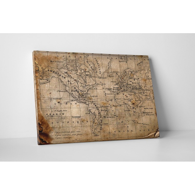 Tablouri canvas Vintage - Tablou canvas retro, Ancient map