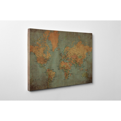 Tablouri canvas Vintage - Tablou canvas retro, World Old Map