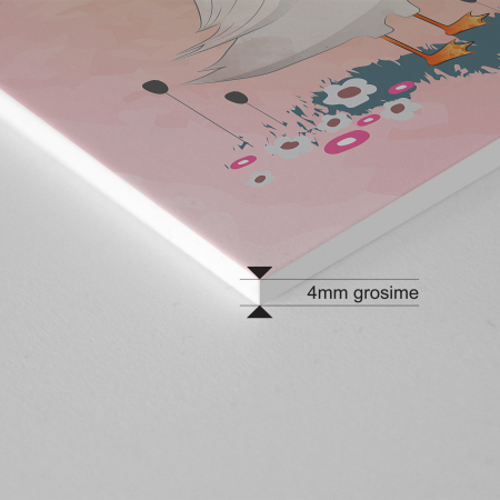 Tablou panou PVC cu desene pentru camera copiilor, Love Mommy Goose to Her Child [3]