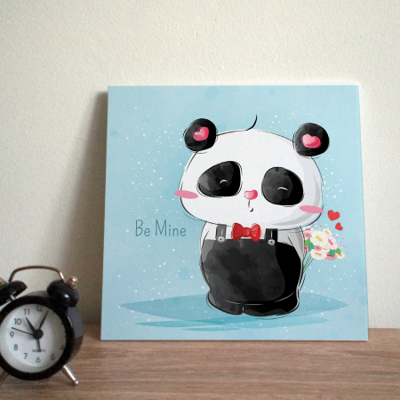 Tablouri PVC - Tablou panou PVC cu desene pentru camera copiilor, Mr Pando Brings Flower