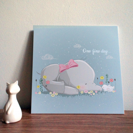 Tablouri PVC - Tablou panou PVC cu desene pentru camera copiilor, One fine day with you