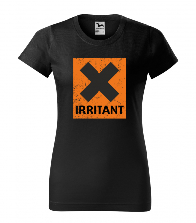 Mesaje sarcastice - Tricou alb/negru cu mesaj, Irritant