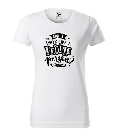 Mesaje sarcastice - Tricou cu mesaj haios anti-social, idee de cadou, Do I Look Like a People Person