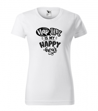 Tricouri tatici - Tricou cu mesaj, pentru parinti, idee de cadou, Nap Time. Is My Happy Hour
