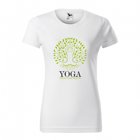Tricouri yoga - Tricou dama, idee de cadou, pentru pasionatii de yoga, Grow Your Health