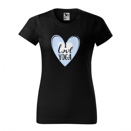 Tricouri yoga - Tricou dama, idee de cadou, pentru pasionatii de yoga, I Love Yoga