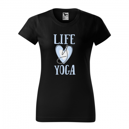 Tricouri yoga - Tricou dama, idee de cadou, pentru pasionatii de yoga, Life is Yoga
