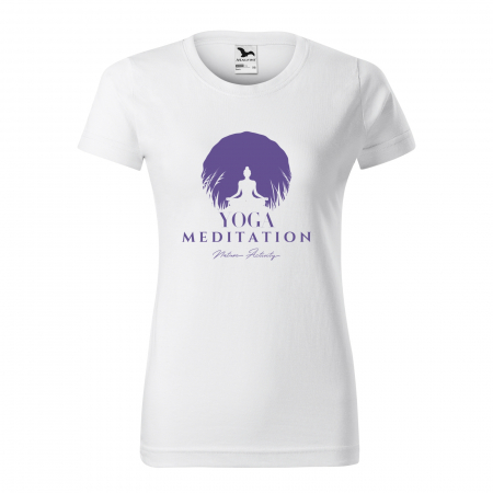 Tricouri sport/fitness - Tricou dama, idee de cadou, pentru pasionatii de yoga, Meditation Nature Activity