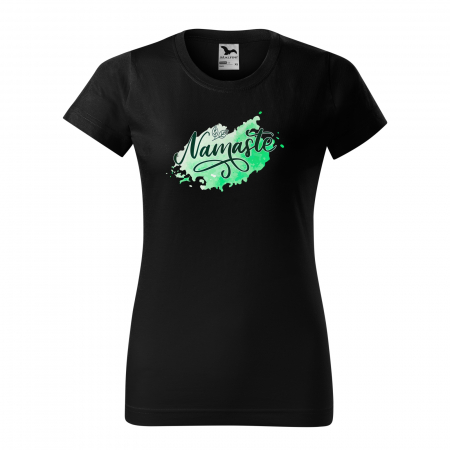 Tricouri sport/fitness - Tricou dama, idee de cadou, pentru pasionatii de yoga, Namaste
