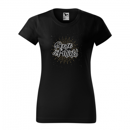 Tricouri sport/fitness - Tricou dama, idee de cadou, pentru pasionatii de yoga, Peace of Mind