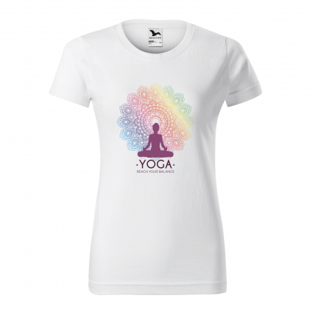 Tricouri yoga - Tricou dama, idee de cadou, pentru pasionatii de yoga, Reach Your Balance