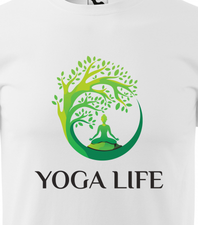 Tricou dama, idee de cadou, pentru pasionatii de yoga, Tree Yoga Life [1]