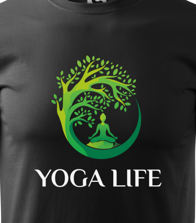 Tricou dama, idee de cadou, pentru pasionatii de yoga, Tree Yoga Life [1]