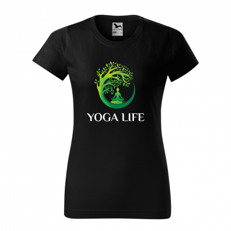 Tricouri yoga - Tricou dama, idee de cadou, pentru pasionatii de yoga, Tree Yoga Life