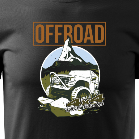 Tricou, idee de cadou, pentru cei pasionati de offroad, 4x4 Offroad Car [1]