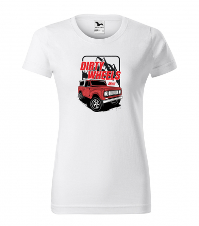 Tricouri offroad - Tricou, idee de cadou, pentru cei pasionati de offroad, Dirty Wheels. 4x4 Power