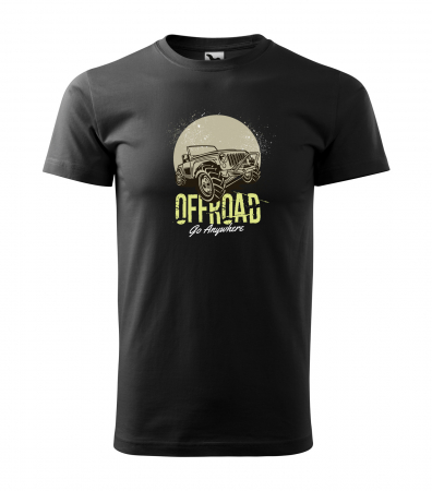 Tricouri offroad - Tricou, idee de cadou, pentru cei pasionati de offroad, Go Anywhere. Offroad