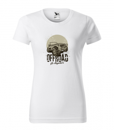 Tricouri offroad - Tricou, idee de cadou, pentru cei pasionati de offroad, Go Anywhere With Offroad Car