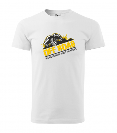 Tricouri offroad - Tricou, idee de cadou, pentru cei pasionati de offroad, Normal Roads are Boring