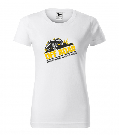 Tricouri offroad - Tricou, idee de cadou, pentru cei pasionati de offroad, Normal Roads are Boring