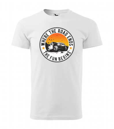Tricouri offroad - Tricou, idee de cadou, pentru cei pasionati de offroad, The Fun Begins Offroad