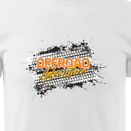 Tricou, idee de cadou, pentru cei pasionati de offroad, Tire Marks. Offroad Adventure [1]
