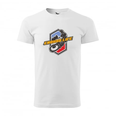 Tricouri enduro - Tricou, idee de cadou, pentru motociclisti de enduro motocross, Enduro Life Shield
