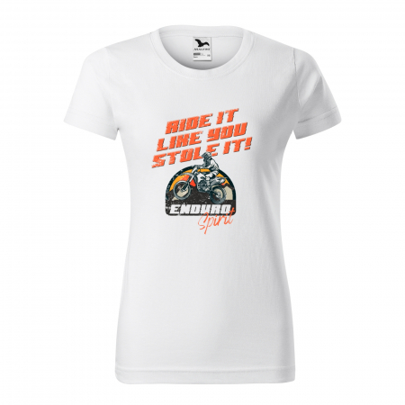 Tricou, idee de cadou, pentru motociclisti de enduro motocross, Ride It Like you Stole It [2]