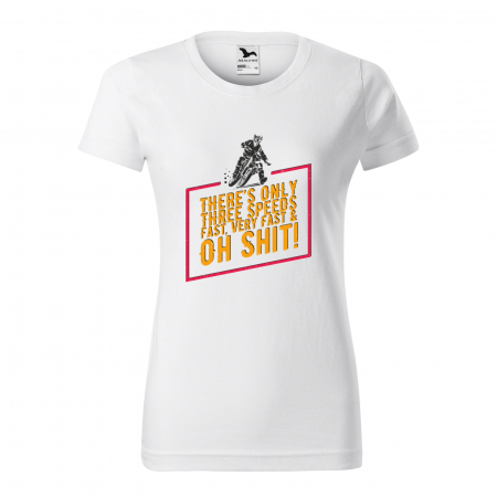 Tricouri enduro - Tricou, idee de cadou, pentru motociclisti de enduro motocross, There Are Only Three Speeds