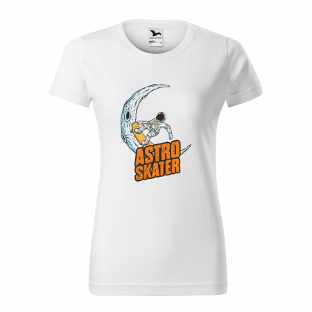 Tricouri skateboard - Tricou, idee de cadou, pentru pasionatii de skateboard, Astro Moon Skater