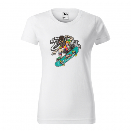 Tricouri skateboard - Tricou, idee de cadou, pentru pasionatii de skateboard, Beard and Beannie Skater