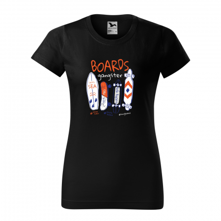 Tricouri skateboard - Tricou, idee de cadou, pentru pasionatii de skateboard, Boards Gangster