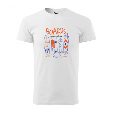 Tricouri skateboard - Tricou, idee de cadou, pentru pasionatii de skateboard, Boards Gangster