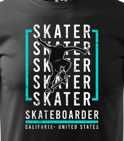 Tricou, idee de cadou, pentru pasionatii de skateboard, California Skaters [1]