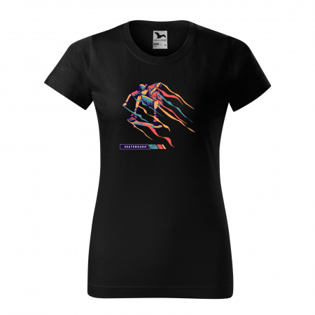 Tricouri skateboard - Tricou, idee de cadou, pentru pasionatii de skateboard, Colorfull Skater