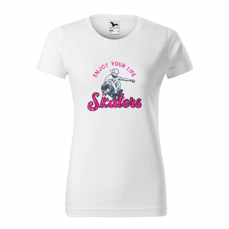 Tricouri skateboard - Tricou, idee de cadou, pentru pasionatii de skateboard, Enjoy Your Life With Mask