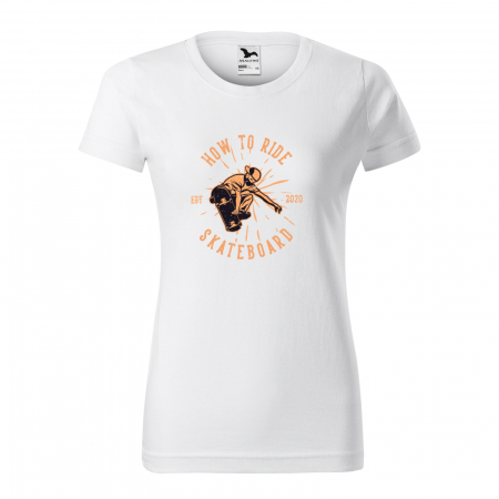 Tricouri skateboard - Tricou, idee de cadou, pentru pasionatii de skateboard, How to Ride Skateboard