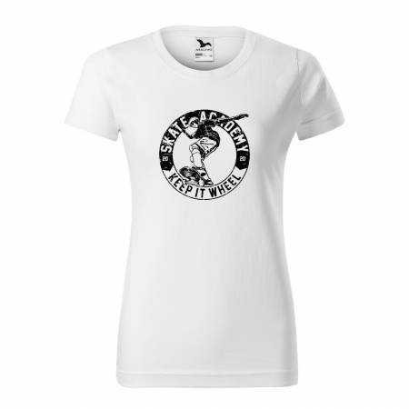 Tricouri skateboard - Tricou, idee de cadou, pentru pasionatii de skateboard, Keep it Wheel Academy