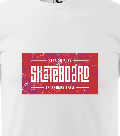Tricou, idee de cadou, pentru pasionatii de skateboard, Keep On Playing Legendary Team [1]
