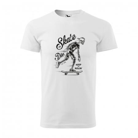 Tricouri skateboard - Tricou, idee de cadou, pentru pasionatii de skateboard, Keep on Rolling