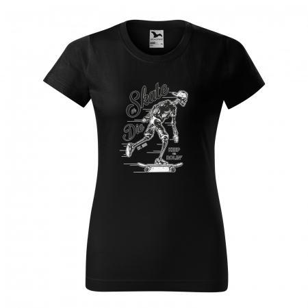 Tricouri skateboard - Tricou, idee de cadou, pentru pasionatii de skateboard, Keep on Rolling