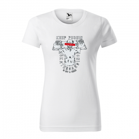 Tricouri skateboard - Tricou, idee de cadou, pentru pasionatii de skateboard, Keep Pushing