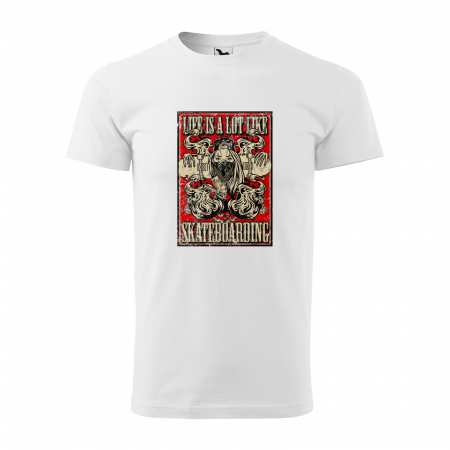 Tricouri skateboard - Tricou, idee de cadou, pentru pasionatii de skateboard, Life is a Lot Like Skateboarding