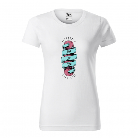 Tricouri skateboard - Tricou, idee de cadou, pentru pasionatii de skateboard, Live it Up Skateboard