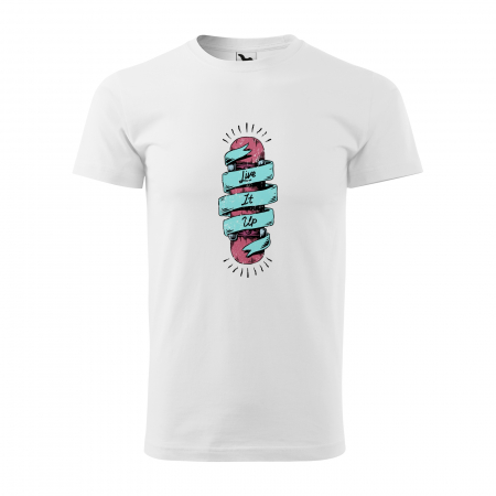 Tricouri skateboard - Tricou, idee de cadou, pentru pasionatii de skateboard, Live it Up Skateboard