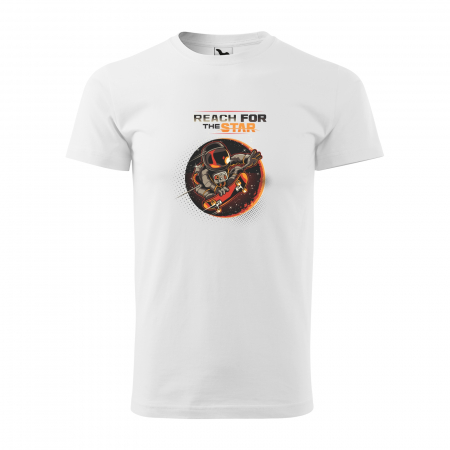 Tricouri skateboard - Tricou, idee de cadou, pentru pasionatii de skateboard, Reach for the Star