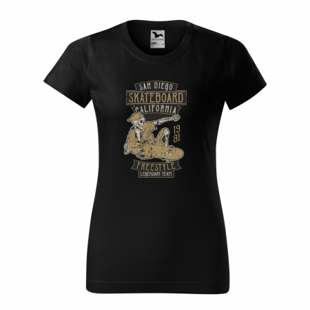 Tricouri skateboard - Tricou, idee de cadou, pentru pasionatii de skateboard, San Diego Freestyle Team